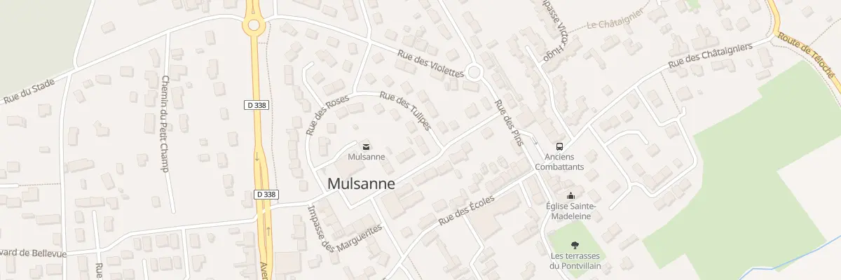 Plan du 3 Rue des Tulipes à Mulsanne
