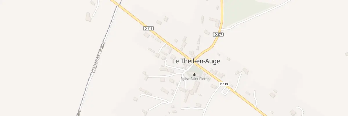 Plan du 208 Rte de Bernay au Theil-en-Auge