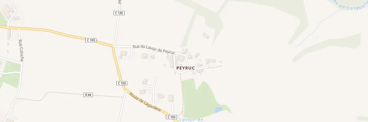 Plan du 9 Che du Lavoir de Peyruc à Gondrin