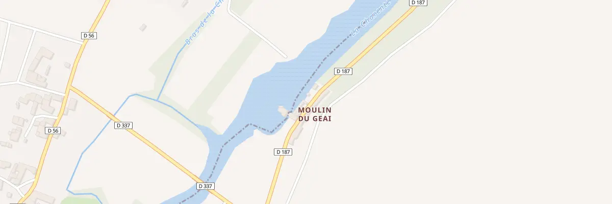 Plan du 3 Moulin du Gear à Aunac-sur-Charente