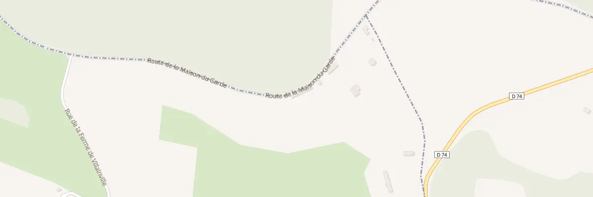 Plan du 611 Rte de la Maison du Garde à Villainville