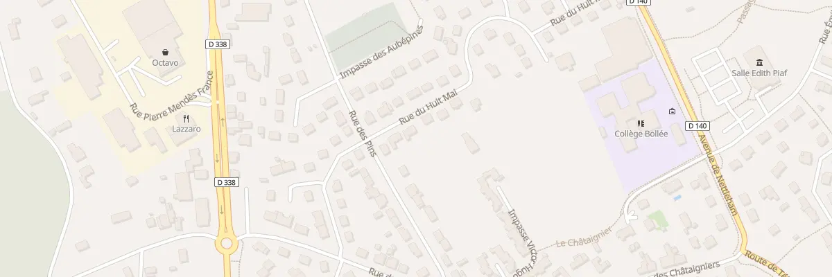 Plan du 4 Rue du Huit Mai à Mulsanne