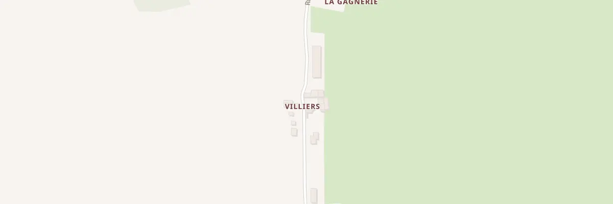 Plan du Villiers à Aubigné-Racan