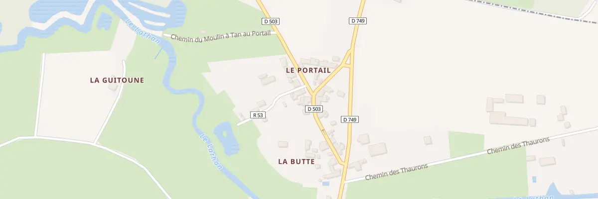Plan du 1 Rue du Portail à Rillé