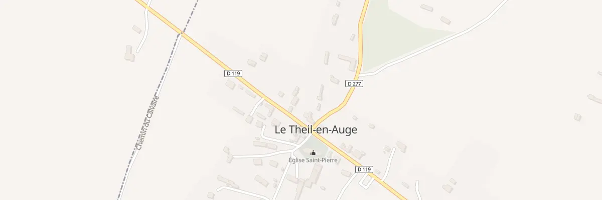 Plan du 5021 Le Bourg au Theil-en-Auge