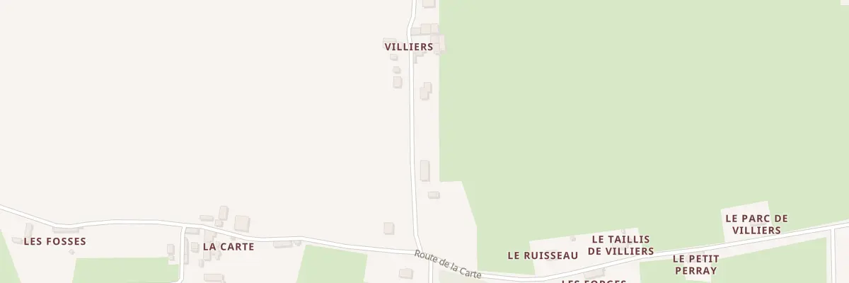Plan du 15 Rte de Villiers à Aubigné-Racan