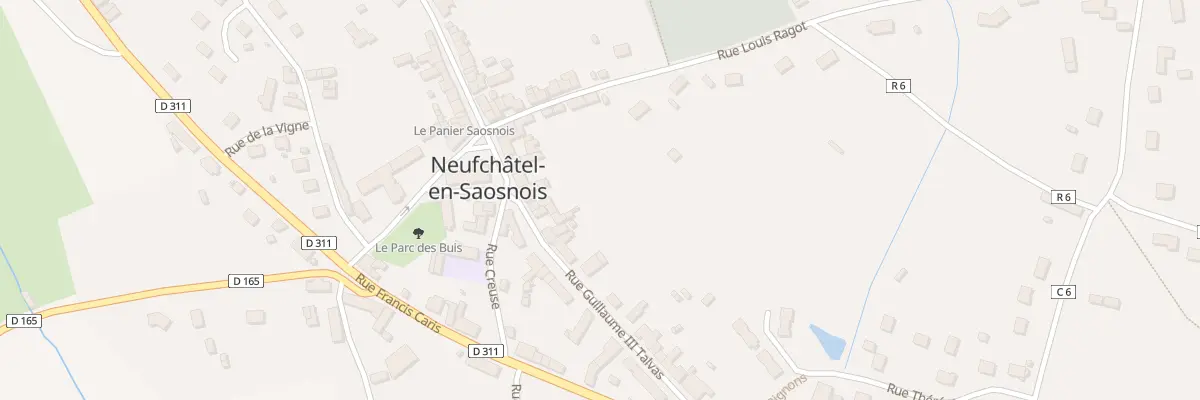Plan du 20 Rue Guillaume III Talvas à Neufchâtel-en-Saosnois