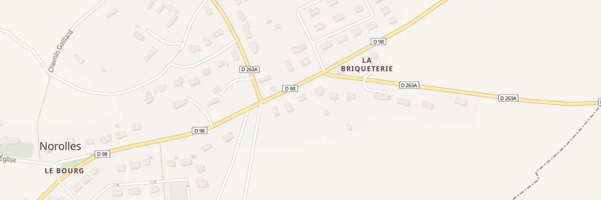 Plan du 642 Le Bourg à Norolles