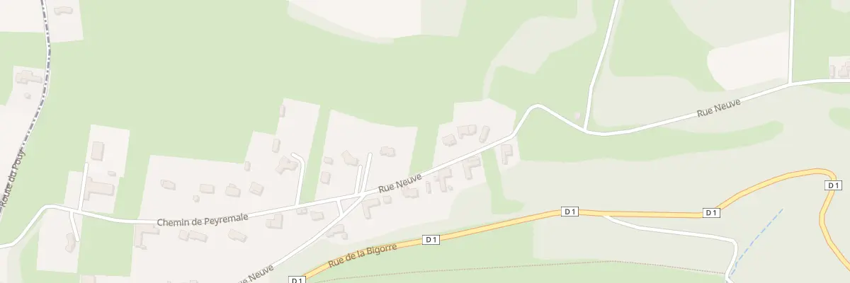 Plan du 11 Rue Neuve à Aubarède