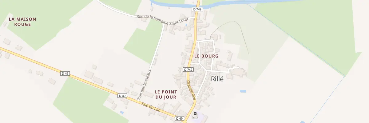 Plan du 57 Le Bourg à Rillé