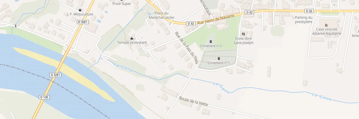 Plan du 94 Rue de la Paix du Fleix au Fleix