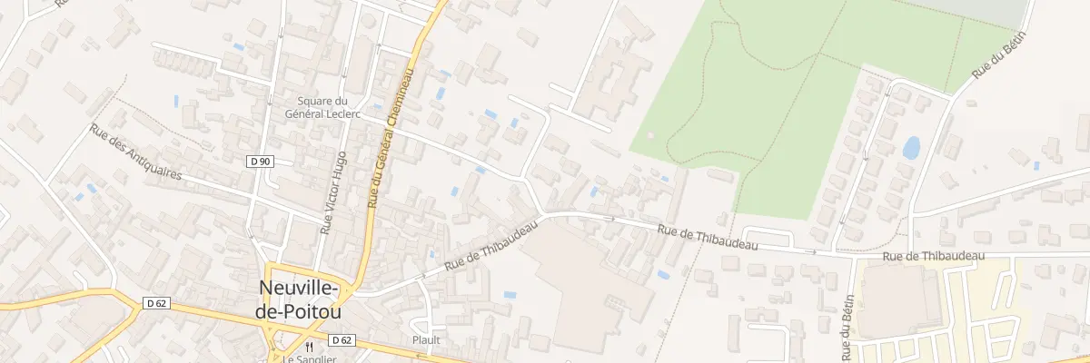 Plan du 22 Rue Thibaudeau à Neuville-de-Poitou