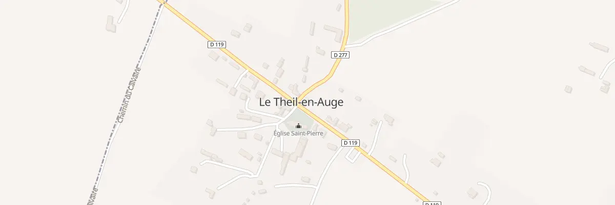 Plan du 14 Rte du Haras au Theil-en-Auge