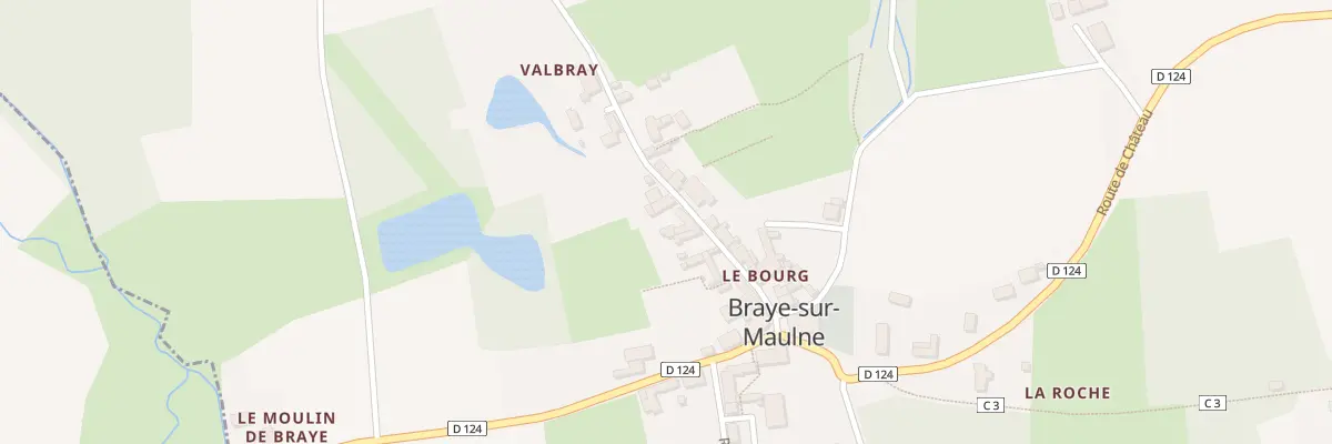 Plan du 65 Le Bourg à Braye-sur-Maulne