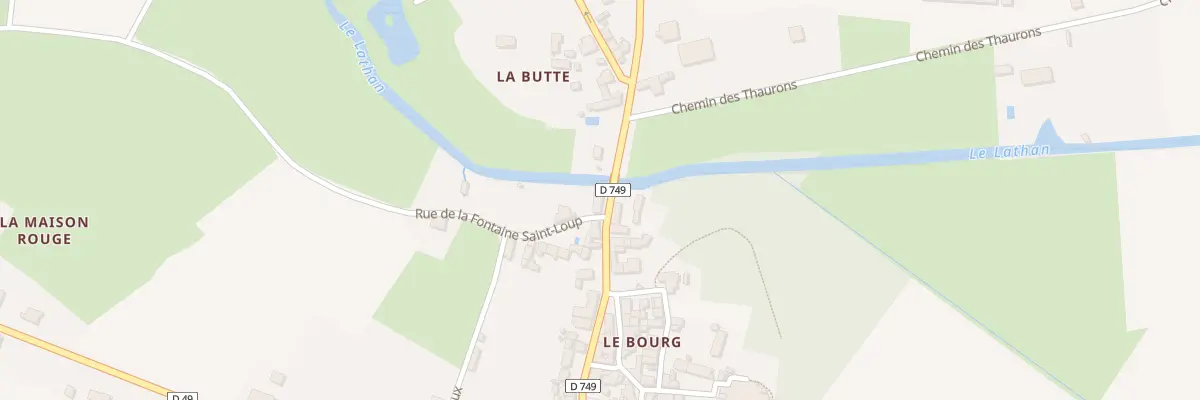 Plan du 47 Le Bourg à Rillé