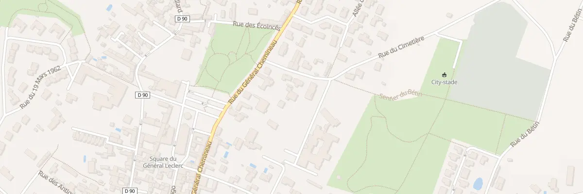 Plan du 39 Rue du Gen Chemineau à Neuville-de-Poitou