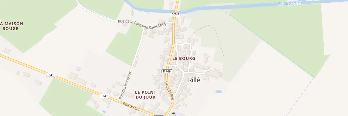 Plan du 24 Gr Grande Rue à Rillé