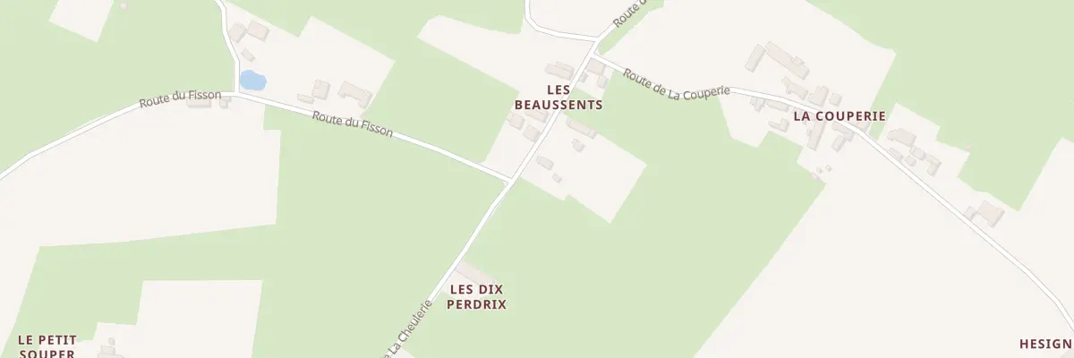 Plan du 8096 Les Beaussents à Mayet