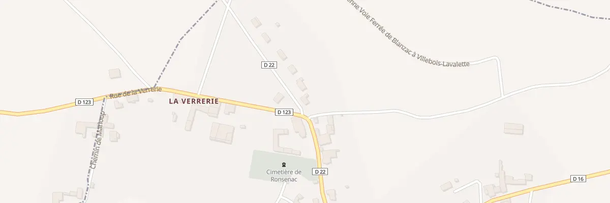 Plan du 1 All de la Barre à Ronsenac