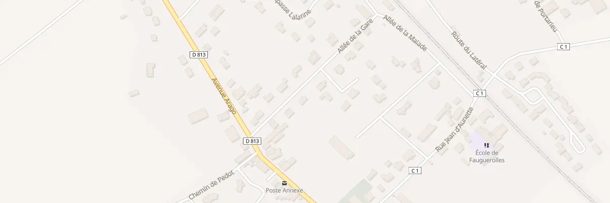 Plan du 5 All de la Gare à Fauguerolles