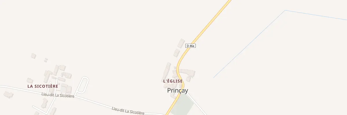 Plan du 5136 Tenue de l’Église à Prinçay