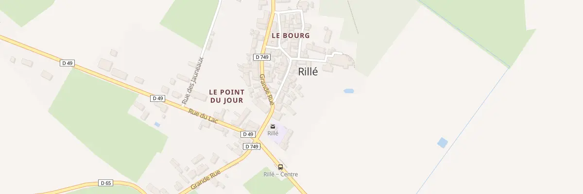 Plan du 2 Rue de la Poste à Rillé
