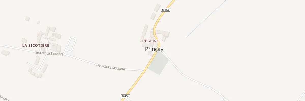Plan du 5117 Tenue de l’Église à Prinçay
