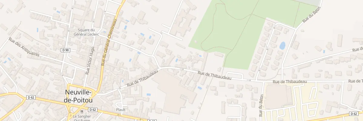 Plan du 28 Rue Thibaudeau à Neuville-de-Poitou