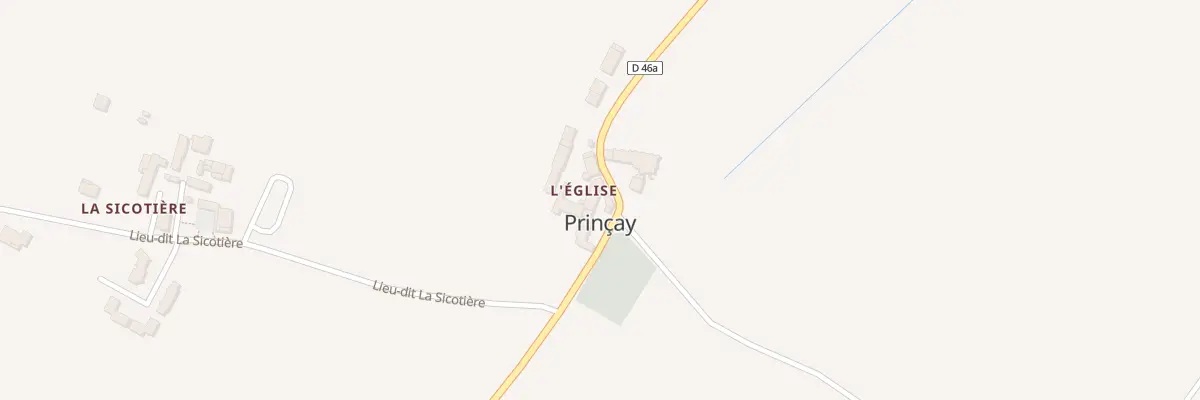 Plan du 5118 Tenue de l’Église à Prinçay
