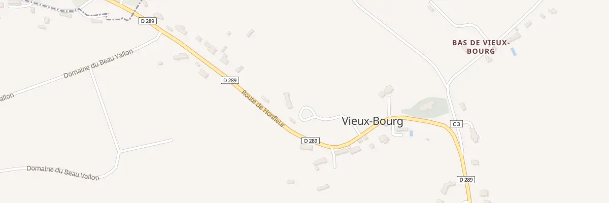 Plan du 240 Rte de Honfleur à Vieux-Bourg