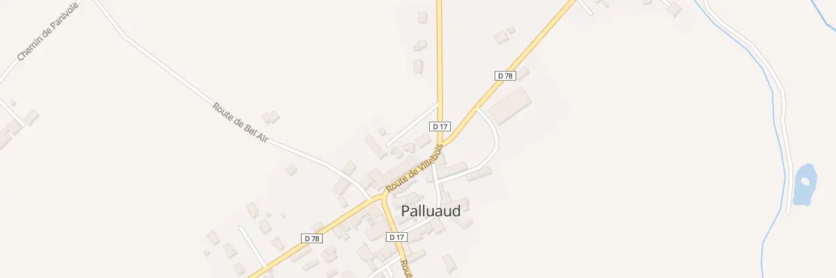 Plan du 85 Rte de Villebois à Palluaud