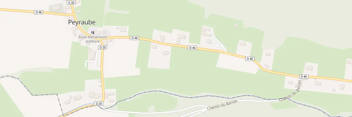 Plan du 12 Rte de Burg à Peyraube