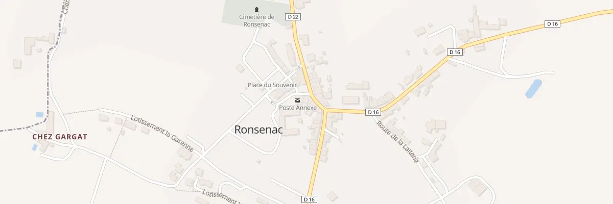 Plan du 2 Pl Saint-Jean Baptiste à Ronsenac