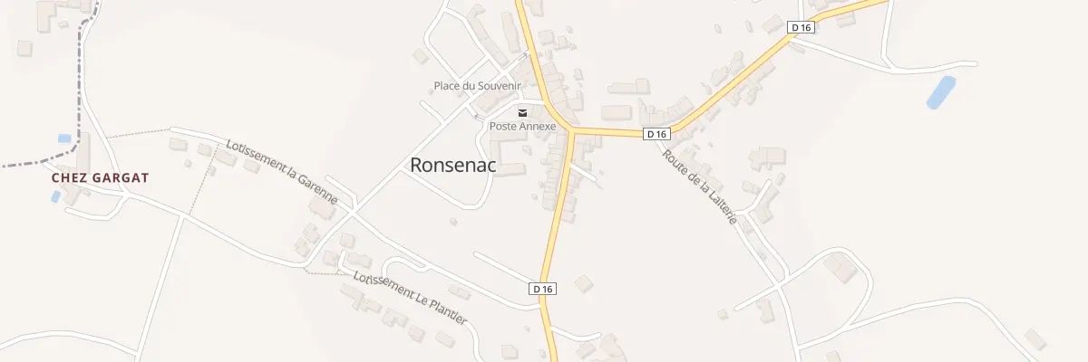 Plan du 13 Rue de la Fontaine à Ronsenac