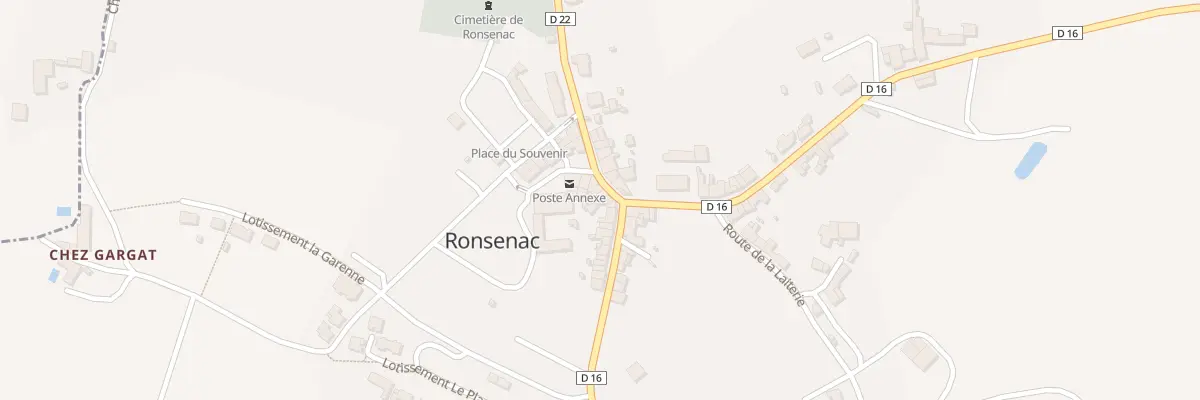 Plan du 4 Rue de la Chapelle à Ronsenac