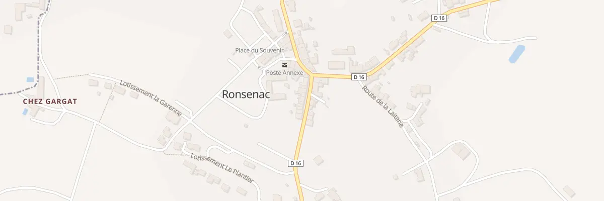 Plan du 9 Rue de la Fontaine à Ronsenac