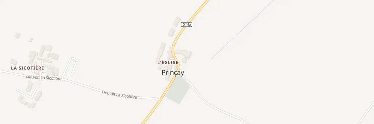 Plan du 5052 Tenue de l’Église à Prinçay