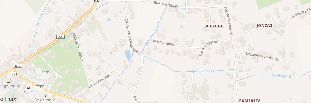 Plan du 159 Rue du Pignier au Fleix