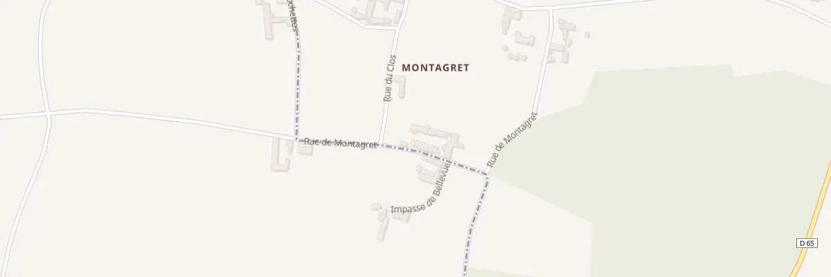 Plan du 6 Rue de Montagret à Nueil-sous-Faye