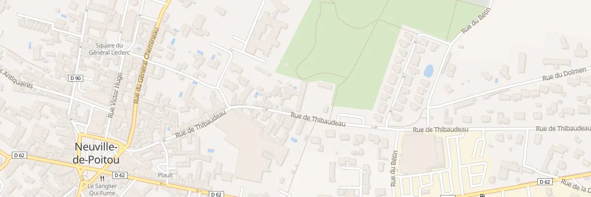 Plan du 38 Rue Thibaudeau à Neuville-de-Poitou