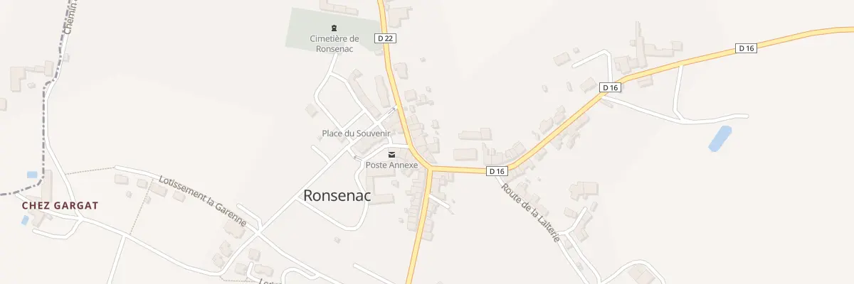 Plan du 3 Rue de la Chapelle à Ronsenac