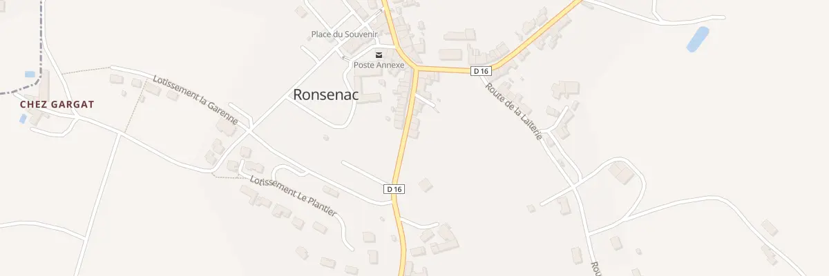 Plan du 14 Rue de la Fontaine à Ronsenac