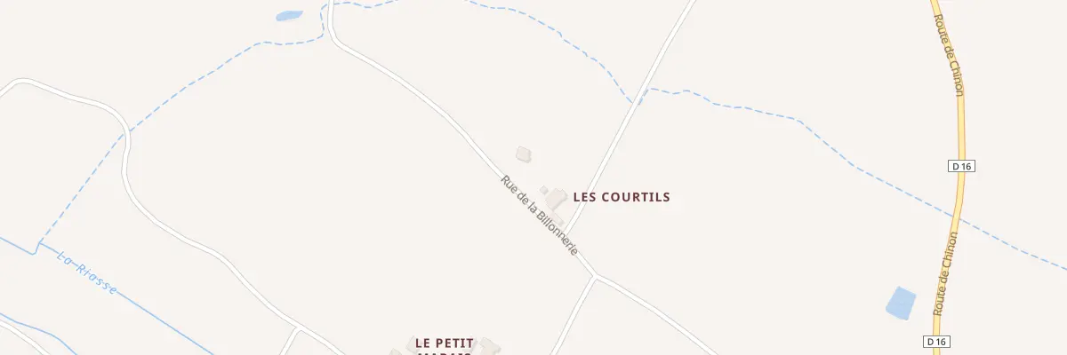 Plan du 2 Rue de la Billonnerie à Huismes