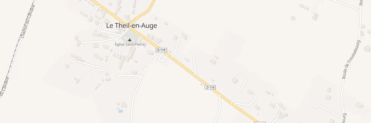 Plan du 5011 Le Bourg au Theil-en-Auge