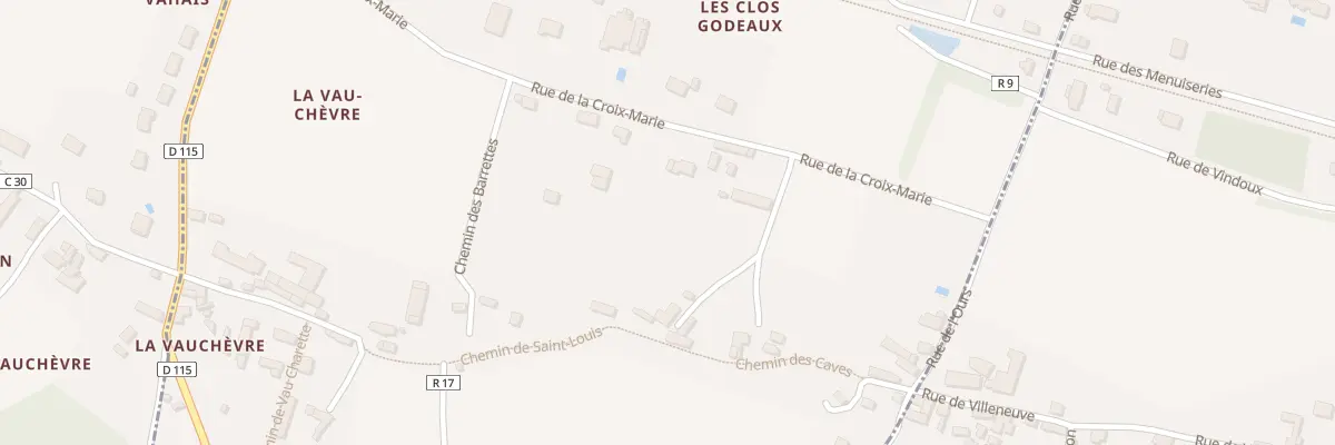 Plan du 13 Rue de la Croix Marie à Rivière