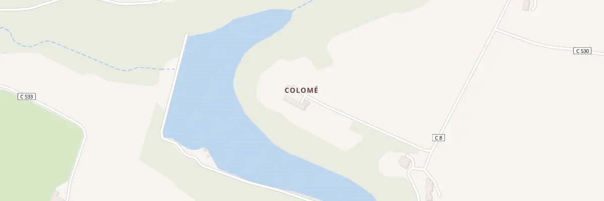 Plan du 825 Colome à Mézin