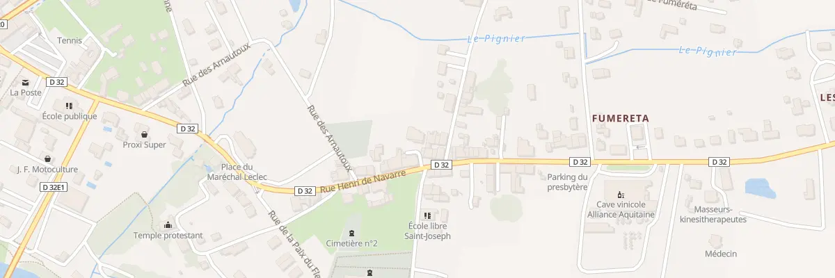 Plan du 595 Rue Henri de Navarre au Fleix