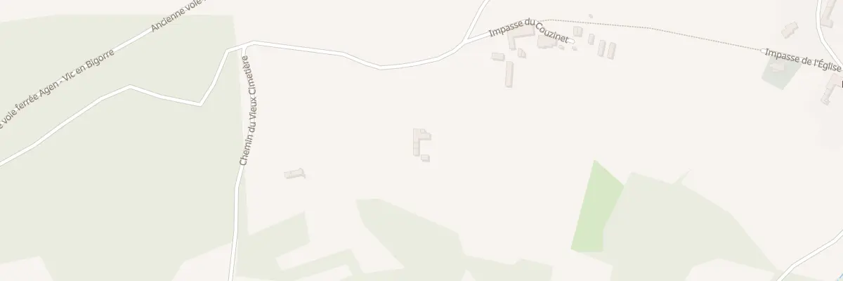 Plan du 811 Che de Saillères à Laguian-Mazous