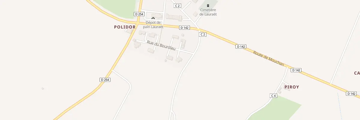 Plan du 40 Rue du Bourdieu à Lauraët