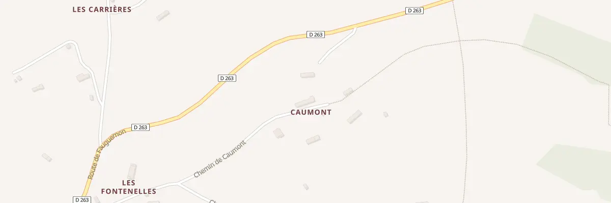 Plan du 181 Che de Caumont à Rocques